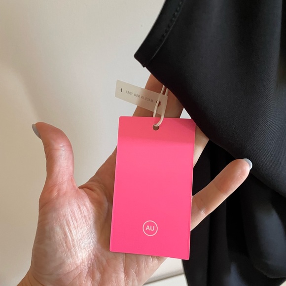 NWT Amanda Uprichard Janet Dress in Black Size XL - Picture 9 of 11